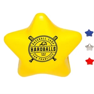 Custom Logo Star Shaped Stress Reliever Balls w/ Custom Logo