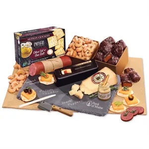 Genuine Slate Cheese Plate with Party Favorites