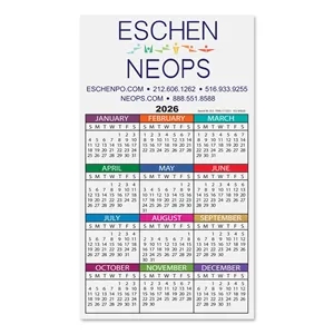 Calendar Card with Repositionable Strip 4" x 7"