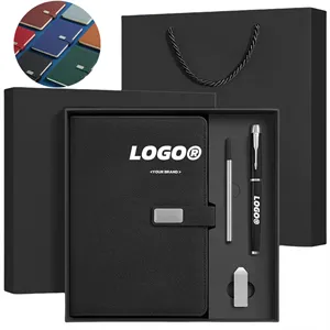 Business Gift Set With Notebook Pen USB And Gift Bag