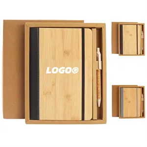 PU Notebook Pen Set Eco Friendly Business Journal Gift Kit