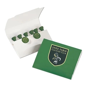 Golf Tees and Ball Marker in Matchbook Card