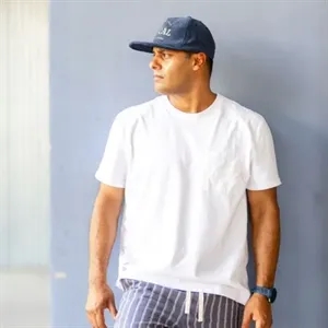 Custom Logo 5-Panel Hat - Flat Brim - Unstructured - Corduroy