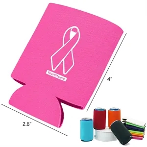Custom Logo Breast Cancer Awareness Neoprene Can Cooler