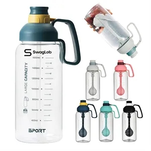 Custom Logo 60 Oz Large Capacity Water Bottle with Filter and Handle