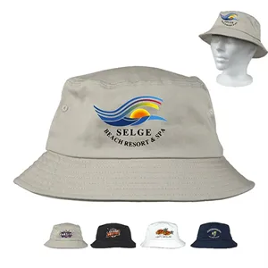 Custom Logo Full Color Imprint Cotton Bucket Hat