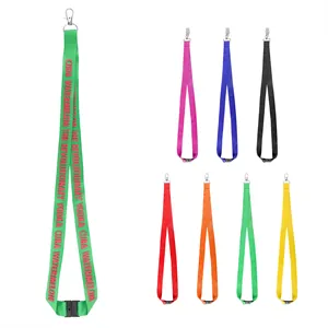 Custom Logo 3/4" Polyester Safety Breakaway Lanyard W/ Swivel Hooks