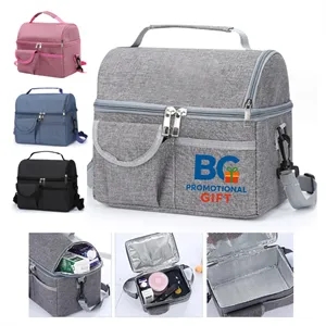 Custom Logo Double Layer Insulated Cooler Bag