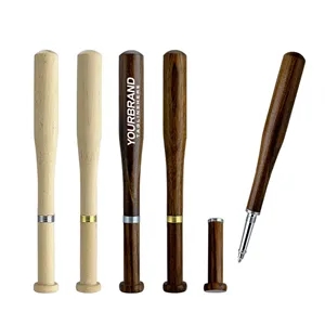 Custom Logo Novelty Baseball Bat Shaped Ballpoint Pen