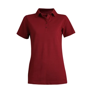 Custom Logo Ladies' Blended Pique Short Sleeve Polo