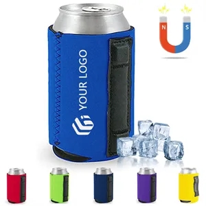 Custom Logo Party favors event beer insulated magnetic can cooler sleeve
