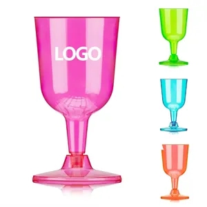 Transparent Plastic Wine Glass