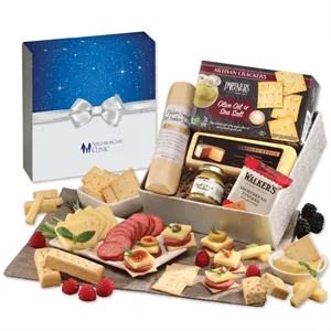 Shelf Stable Snack Lover's Gift Box with Bow Sleeve