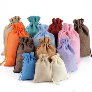 Jute Drawstring Gift Pouches
