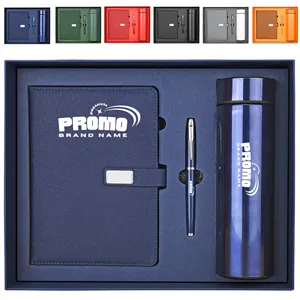 A5 Business Gift Set with Notebook Pen and Insulated Bottle
