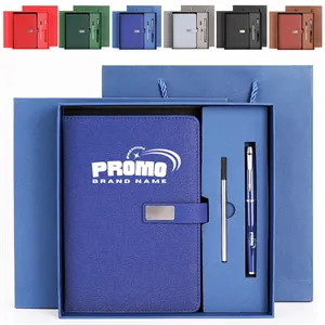 Business Gift Set with Notebook Pen Refill and Gift Bag