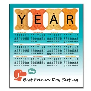 3.5" x 4" Small Magnetic Calendar 30 Mil