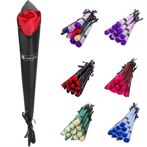 Gift wedding rose carnation artificial soap flower bouquet