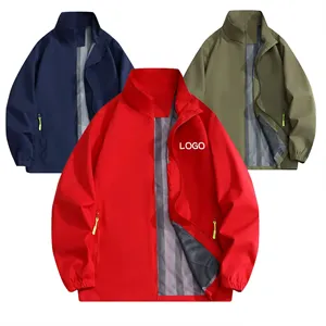 Custom Logo Custom Logo Stand-Up Collar Windbreaker Jacket