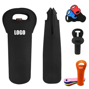 Custom Logo Neoprene Wine Bottle Sleeve