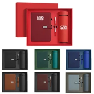 Deluxe Insulated Mug Notebook Pen Gift Set