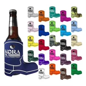 Custom Logo Boot Shaped Neoprene 12oz Can Cooler Sleeve