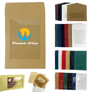 Durable Practical Paper Mini Envelopes with Clear Window