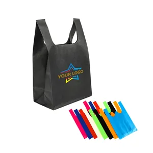 Custom Reusable T-Shirt Style Non-Woven Tote Bag