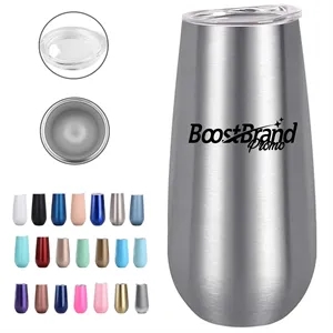 Custom Logo 6oz. Insulated Stemless Tumbler Cup