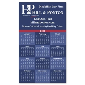 Calendar Square Corner Magnet 3 1/2 x 6