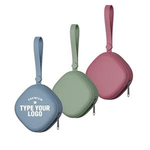 Custom Logo Silicone Pacifier Holder Case BPA-Free Pouch for Baby