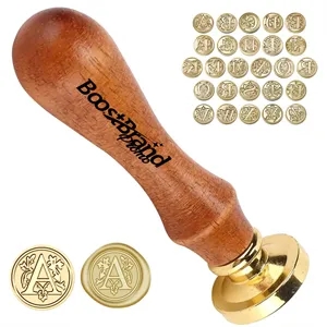 Personalized Wax Seal Stamp with Elegant Wood Handle