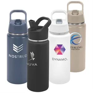Custom Logo Urban Peak® 20oz Portage Flip Straw Water Bottle
