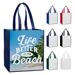 Custom Logo Promotional Laminated Eco Tote Bag