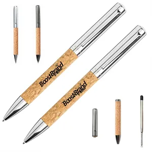 Eco-Friendly Cork Barrel Ballpoint Pen