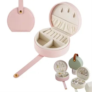 Personalized Leather Travel Jewelry Box