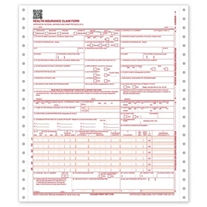 Claim forms, Insurance, Continuous, One and Two Part