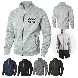 Custom Logo Custom Logo Full-Zip Fleece Jacket for Men
