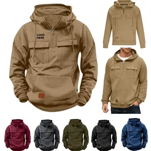 Custom Logo Custom Workwear Pullover Sweatshirt Men's Tactical Hoodie