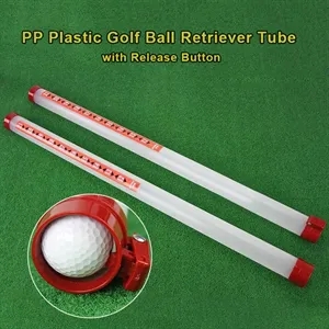 Custom Logo PP Plastic Golf Ball Retriever Tube with Release Button