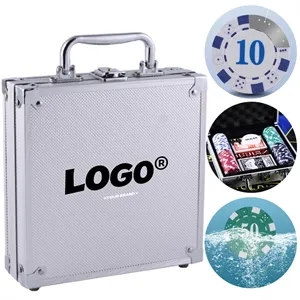 100PCS Plastic Poker Chips Texas Hold'em Game Set