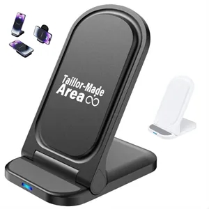 Custom Logo 15W Fast Wireless Phone Charger Stand