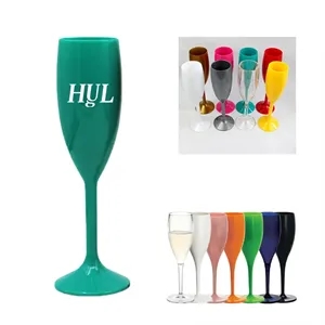 Acrylic Plastic Champagne Flute Glass