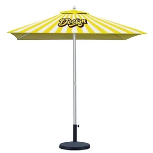 Custom Logo 7' Heavy Duty Square Aluminum Market Umbrella (Full Color)