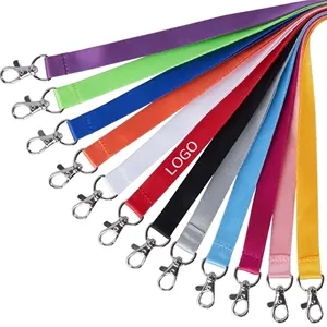 Custom Logo Full Color 3/4" Polyester Detachable Buckle Lanyard