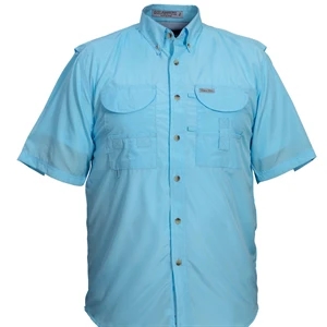 100% Polyester Short Sleeve Fishing Shirt