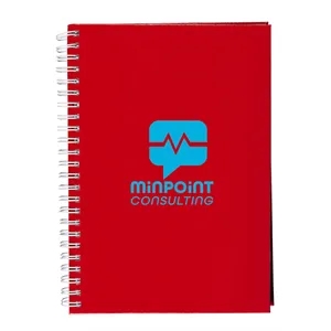 Hardcover Spiral Notebook 5.75" x 8.25".