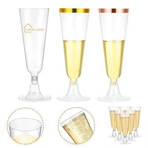 5 oz Disposable Plastic Champagne Flutes