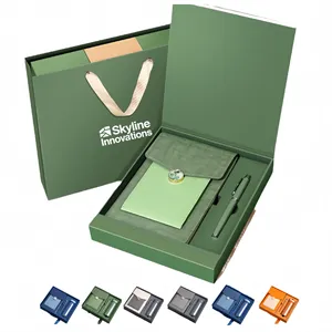 Corporate Gift Set with Notebook Pen and Insulated Bottle