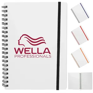 Custom Logo 5" x 7" in Spiral Notebook with Color Accents